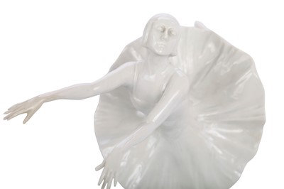 Lot 316 - A Volkstedt porcelain self-portrait by Pavlova, circa 1927