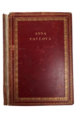Lot 336 - An important Anna Pavlova scrapbook by William Beaumont (Montie) Morris, for the years 1882-1931
