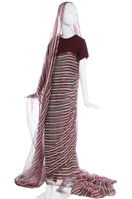 Lot 311 - Anna Pavlova's sari, Indian, 1923