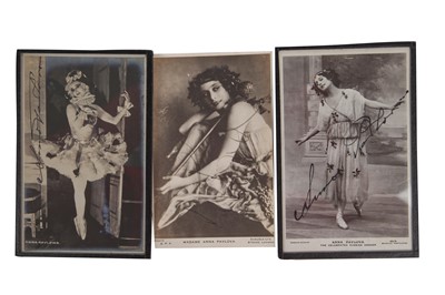Lot 299 - Two Pavlova autographed postcards