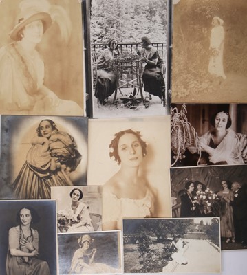 Lot 332 - A group of vintage photographs, mainly portraits or relating to Pavlova's fashion sense, various dates