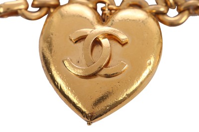 Lot 34 - A Chanel gilt metal charm bracelet, 1980s