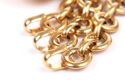 Lot 34 - A Chanel gilt metal charm bracelet, 1980s