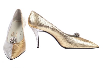Lot 227 - A fine pair of Christian Dior by Roger Vivier shoes, circa 1959