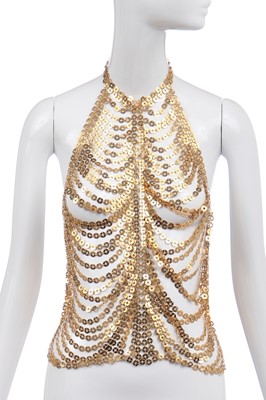 Lot 136 - A Paco Rabanne chain-linked bodice, probably 1990s
