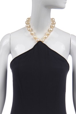 Lot 24 - A Chanel couture black wool cocktail dress, Autumn-Winter 1995-96