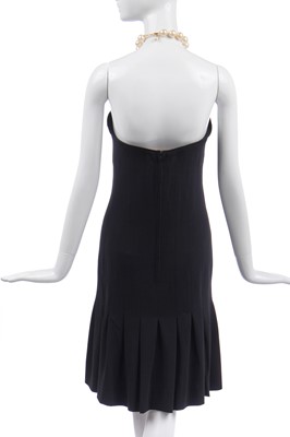 Lot 24 - A Chanel couture black wool cocktail dress, Autumn-Winter 1995-96