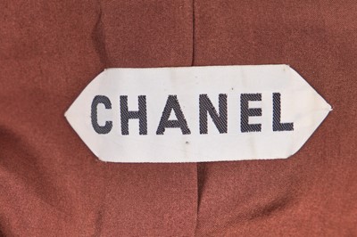 Lot 13 - A Chanel couture printed check silk two-piece ensemble, 1970s