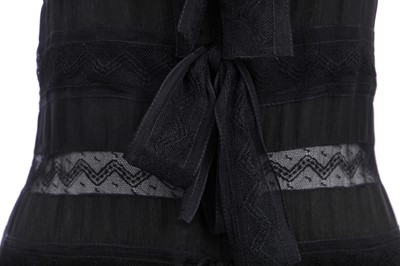 Lot 30 - A Chanel black chiffon evening gown, Spring-Summer 1994