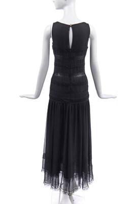Lot 30 - A Chanel black chiffon evening gown, Spring-Summer 1994