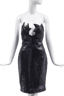Lot 190 - A Thierry Mugler sequined cocktail dress, Autumn-Winter 1986-87