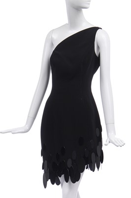 Lot 124 - A Thierry Mugler black wool cocktail dress, 1990s