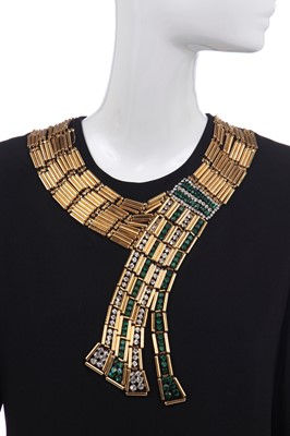 Lot 178 - A Chloé by Karl Lagerfeld black crêpe cocktail dress, 1980s