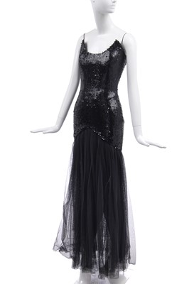 Lot 192 - A Thierry Mugler sequined evening gown, 1980s