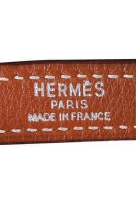 Lot 46 - An Hermès gold Swift leather Retourné Kelly 32, 2005