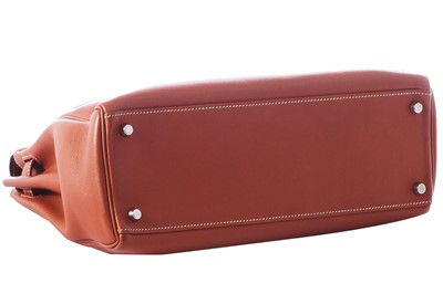 Lot 46 - An Hermès gold Swift leather Retourné Kelly 32, 2005