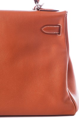 Lot 46 - An Hermès gold Swift leather Retourné Kelly 32, 2005