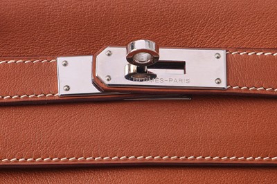 Lot 46 - An Hermès gold Swift leather Retourné Kelly 32, 2005
