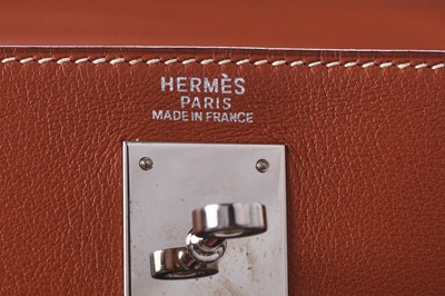 Lot 46 - An Hermès gold Swift leather Retourné Kelly 32, 2005