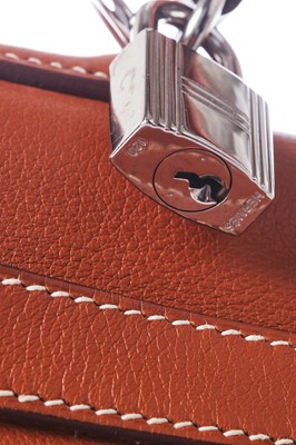 Lot 46 - An Hermès gold Swift leather Retourné Kelly 32, 2005