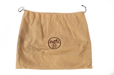 Lot 47 - An Hermès canvas and natural leather Retourné Kelly 28, 1979