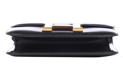 Lot 50 - An Hermès black Box leather Constance, 1988