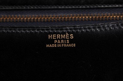 Lot 50 - An Hermès black Box leather Constance, 1988