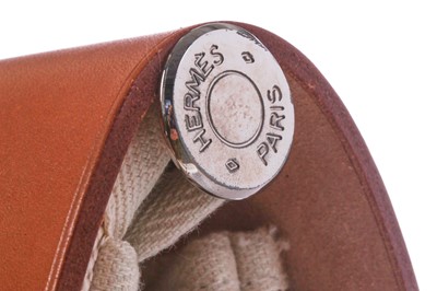 Lot 52 - An Hermès canvas and natural leather Herbag, modern