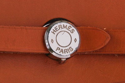 Lot 52 - An Hermès canvas and natural leather Herbag, modern