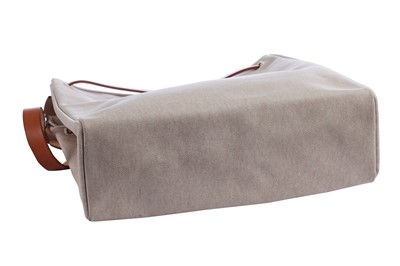 Lot 52 - An Hermès canvas and natural leather Herbag, modern