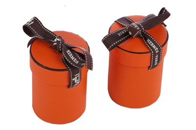 Lot 58 - Two Hermès printed silk Twillies, modern