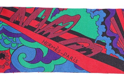 Lot 59 - Two Hermès printed silk Twillies, modern