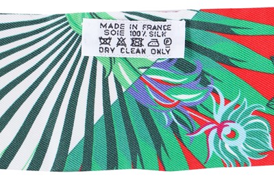 Lot 59 - Two Hermès printed silk Twillies, modern