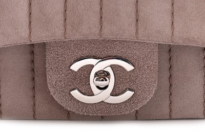 Lot 96 - A Chanel taupe suede 2.55 handbag, circa 2005,...