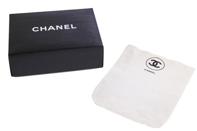 Lot 10 - A Chanel quilted black lambskin leather classic double-flap bag, 1994-96