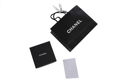 Lot 35 - A Chanel black resin cuff, Spring 2014