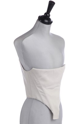 Lot 145 - A rare John Galliano leather corset showpiece bodice, 'Filibustiers' collection, Spring-Summer 1993