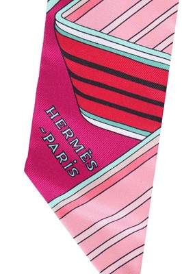 Lot 60 - Two Hermès printed silk Twillies, modern