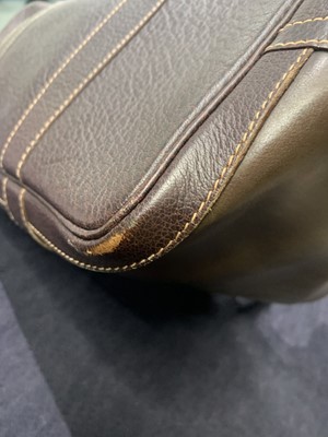 Lot 51 - An Hermès dark brown leather Garden Party Tote, modern