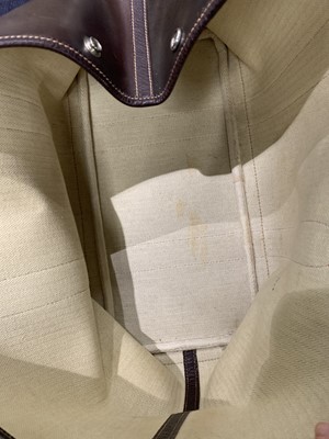 Lot 51 - An Hermès dark brown leather Garden Party Tote, modern