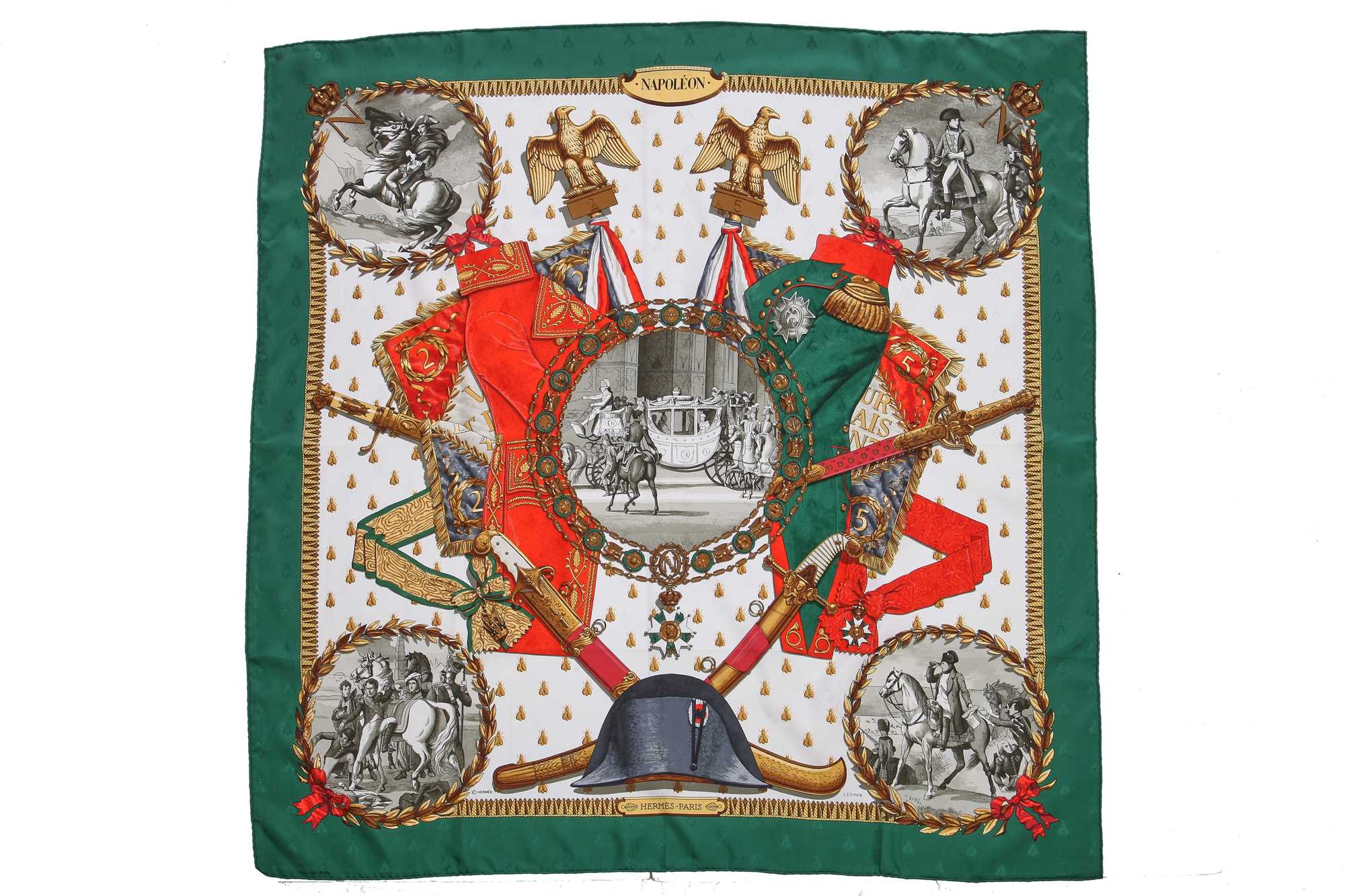 Lot 56 - Two Hermès printed silk scarves