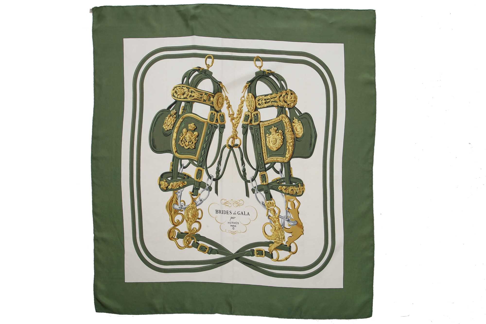 Lot 57 - Two Hermès printed silk scarves