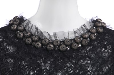 Lot 22 - A Chanel black knitted-lace dress, circa 2007
