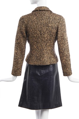 Lot 20 - A Chanel tweed jacket flecked with golden threads, 2000s
