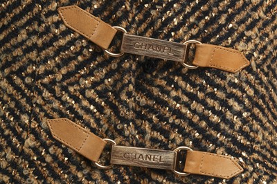 Lot 20 - A Chanel tweed jacket flecked with golden threads, 2000s