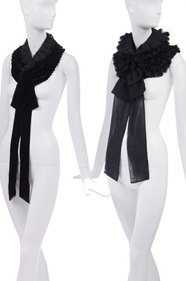 Lot 77 - Two Comme des Garçons ruffled collars, 1990s