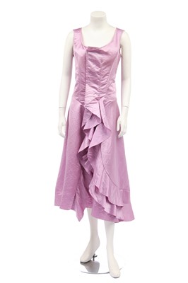 Lot 74 - A Comme des Garçons lilac satin dress, 1990s