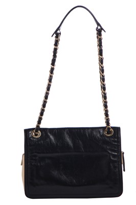 Lot 6 - Chanel two-tone quilted leather bag, 2012