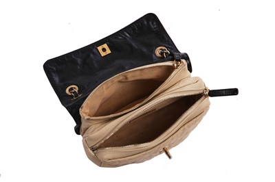 Lot 6 - Chanel two-tone quilted leather bag, 2012