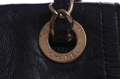 Lot 6 - Chanel two-tone quilted leather bag, 2012